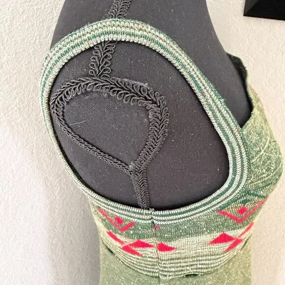 VINTAGE 70s Sleeveless A-Line Sweater Dress Small - Picture 8 of 16